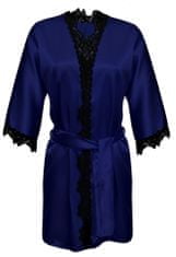 DKaren Dámský župan DKaren Housecoat Viola Navy Blue L tmavě modrá