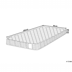 Beliani Matrace BLISS hard 90 x 200 cm