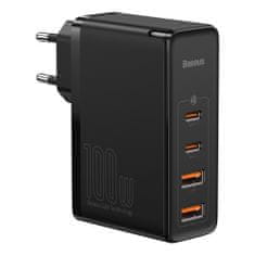 BASEUS GaN2 Pro síťová nabíječka 2x USB / 2x USB-C 100W QC PD, černá