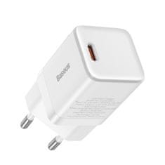 BASEUS GaN3 síťová nabíječka USB-C 1C 30W, bíla