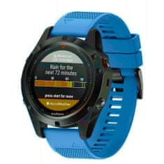 BStrap Silicone Acton řemínek na Garmin Fenix 5x / 6x, blue