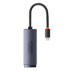 BASEUS Lite síťový adaptér USB-C / RJ45, černý