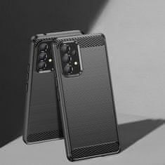 IZMAEL Pouzdro Carbon Bush TPU pre Samsung Galaxy A53 5G - Tmavě Modrá KP29540