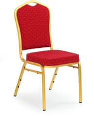 Halmar Kovová židle K66, červená