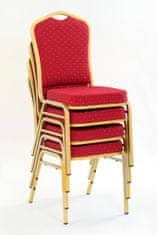 Halmar Kovová židle K66, červená