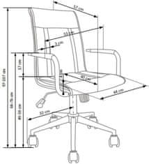 Halmar Kancelářská židle Porto 2, bílá