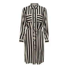 Jacqueline de Yong Dámské šaty JDYZOE LIFE Regular Fit 15266110 Black TAPIOCA (Velikost M)