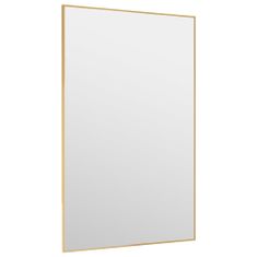 Vidaxl Zrcadlo na dveře zlaté 50 x 80 cm sklo a hliník