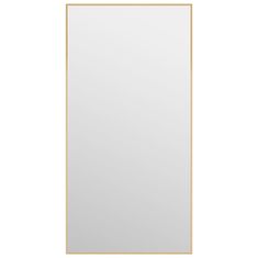 Vidaxl Zrcadlo na dveře zlaté 40 x 80 cm sklo a hliník