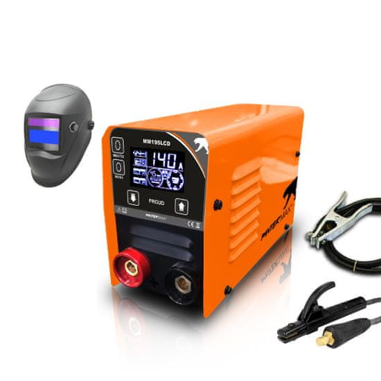 PANTERMAX® PANTERMAX MMA195LCD invertorová svářečka MMA/TIG + samostmívací kukla Panter + elektody+ DÁREK