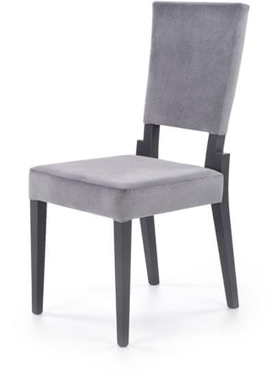 Halmar Jídelní židle Sorbus, šedá / grafit