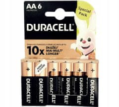 Duracell ALKALINOVÉ BATERIE DURACELL AA LR6 MN1500 1,5V 6x