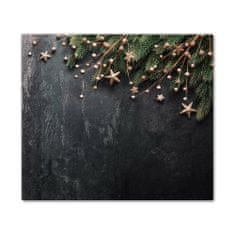 tulup.cz Skleněná krájecí deska Christmas Tree Christmas Star Ornaments 60x52 cm