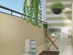 My Best Home Balkonová ratanová zástěna LATVIA, šedá, výška 100 cm šířka různé rozměry 750 g/m2 MyBestHome Rozměr: 100x400 cm