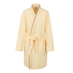 Möve Vaflové kimono z kolekce SUMMER PIQUÉE bílo žluté S +