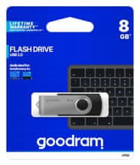 GoodRam Pendrive Twister USB 2.0 8 GB černý/stříbrný