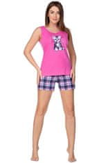 Regina Dámské pyžamo Regina 938 sz/r S-XL XL růžova