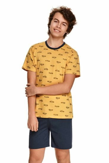 TARO Chlapecké pyžamo Max žluté s auty