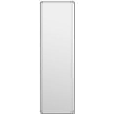 Vidaxl Zrcadlo na dveře černé 30 x 100 cm sklo a hliník