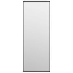 Vidaxl Zrcadlo na dveře černé 30 x 80 cm sklo a hliník