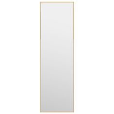 Vidaxl Zrcadlo na dveře zlaté 30 x 100 cm sklo a hliník