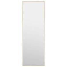 Vidaxl Zrcadlo na dveře zlaté 40 x 100 cm sklo a hliník