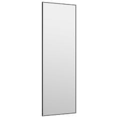 Vidaxl Zrcadlo na dveře černé 40 x 100 cm sklo a hliník