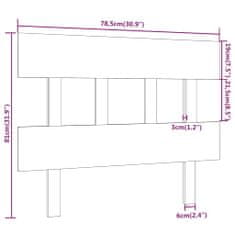 Vidaxl Čelo postele medově hnědé 78,5 x 3 x 81 cm masivní borovice