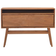 shumee Konzolový stolek 110 x 30 x 79 cm masivní teakové dřevo