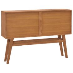 shumee Konzolový stolek 110 x 30 x 79 cm masivní teakové dřevo