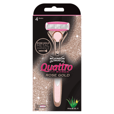 Wilkinson Sword Holicí strojek Wilkinson Quattro for Women Rose Gold + 1 hlavice