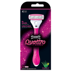 Wilkinson Sword Holící strojek Wilkinson Quattro for Women + 1 náhradní hlavice