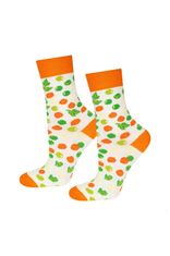 Gemini Dámské ponožky Zeleninový salát - Soxo žlutá s potiskem 35-40