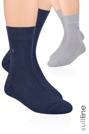 STEVEN Pánské polofroté ponožky se vzorem 003