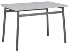 Beliani Sada jídelního stolu a 4 židlí šedá s černou VELDEN
