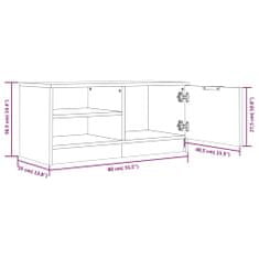 Vidaxl TV skříňka šedá sonoma 80 x 35 x 36,5 cm kompozitní dřevo