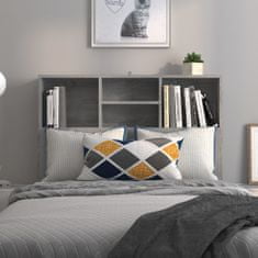 Greatstore Čelo postele s úložným prostorem šedé sonoma 100x19x103,5 cm