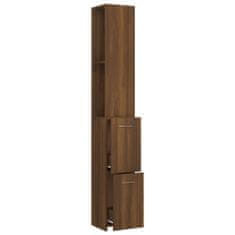 Vidaxl Koupelnová skříňka hnědý dub 25 x 25 x 170 cm kompozitní dřevo