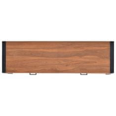 Greatstore Stůl se 2 zásuvkami 120 x 40 x 75 cm masivní teakové dřevo