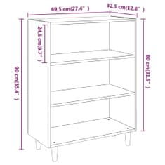 Vidaxl Příborník betonově šedý 69,5 x 32,5 x 90 cm kompozitní dřevo