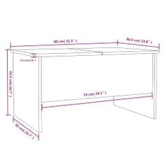 Vidaxl Konferenční stolek dub sonoma 80x50x42,5 cm kompozitní dřevo