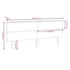 Vidaxl Čelo postele 184 x 6 x 82,5 cm masivní borovice