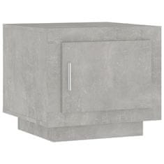 Greatstore Konferenční stolek, beton, 51x50x45 cm, materiál na bázi dřeva