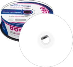 MediaRange CDR 52x 700MB Printable, Spindle, 25ks