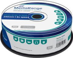 MediaRange DVD+R 8,5GB DL 8x, 25ks Spindle