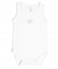 Bamboom Bambusové Body Bez Rukávů White 9-12M