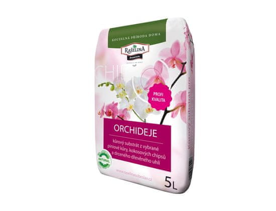 Rašelina Substrát RAŠELINA PREMIUM pro orchideje kůrový 5l