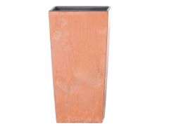 Prosperplast Obal na květník URBI SQUARE BETON 2v1 plastový 22x22x42cm terakota