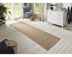 BT Carpet Běhoun Nature 104267 Beige/Terra – na ven i na doma 80x250