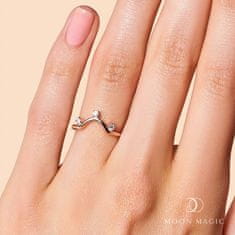 Royal Fashion Royal Fashion prsten Korunka s drahokamy topazy 14k růžové zlato Vermeil GU-DR8849R-ROSEGOLD-TOPAZ Velikost: 6 (EU: 51-53)